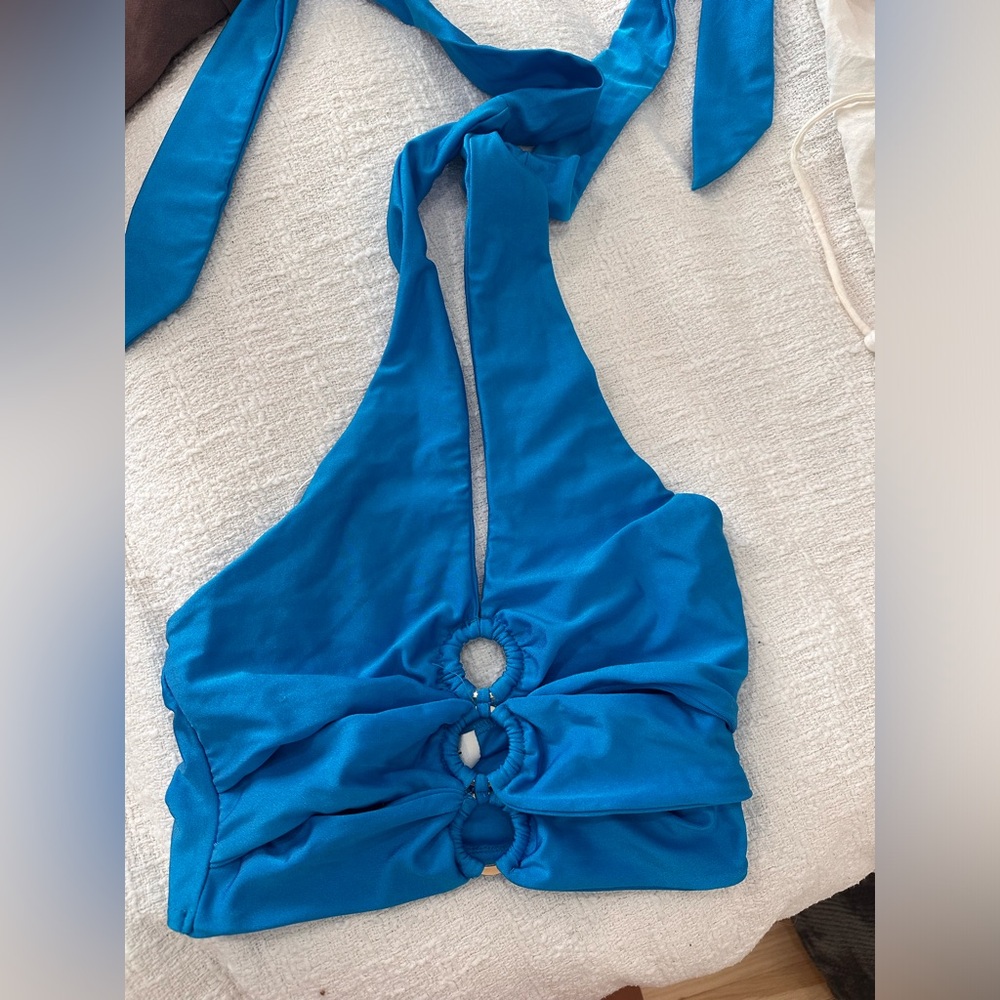 Hello Molly Blue Halter Top